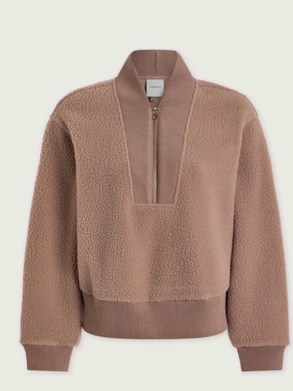 NEW Varley Mumford Half Zip Fleece Gingersnap Large - Picture 2 of 3